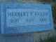 Headstone Herbert F Brodd